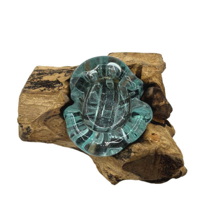 Molton Glass Candle Single Holder on Wood - Image molton-glass-candle-single-holder-on-wood-mgw-24