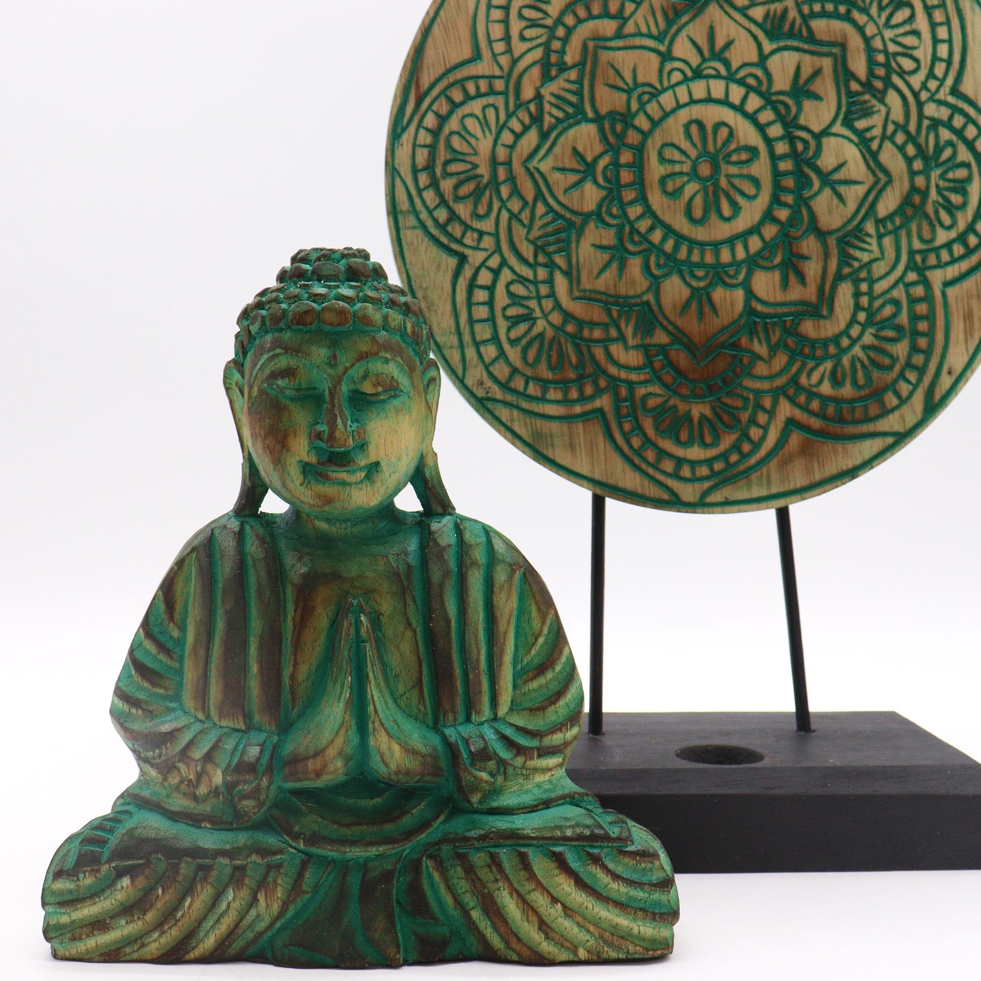 Buddha Feng Shui Set - Buddha Knot - Green - Image buddha-feng-shui-set--buddha-knot--green-bfss-05
