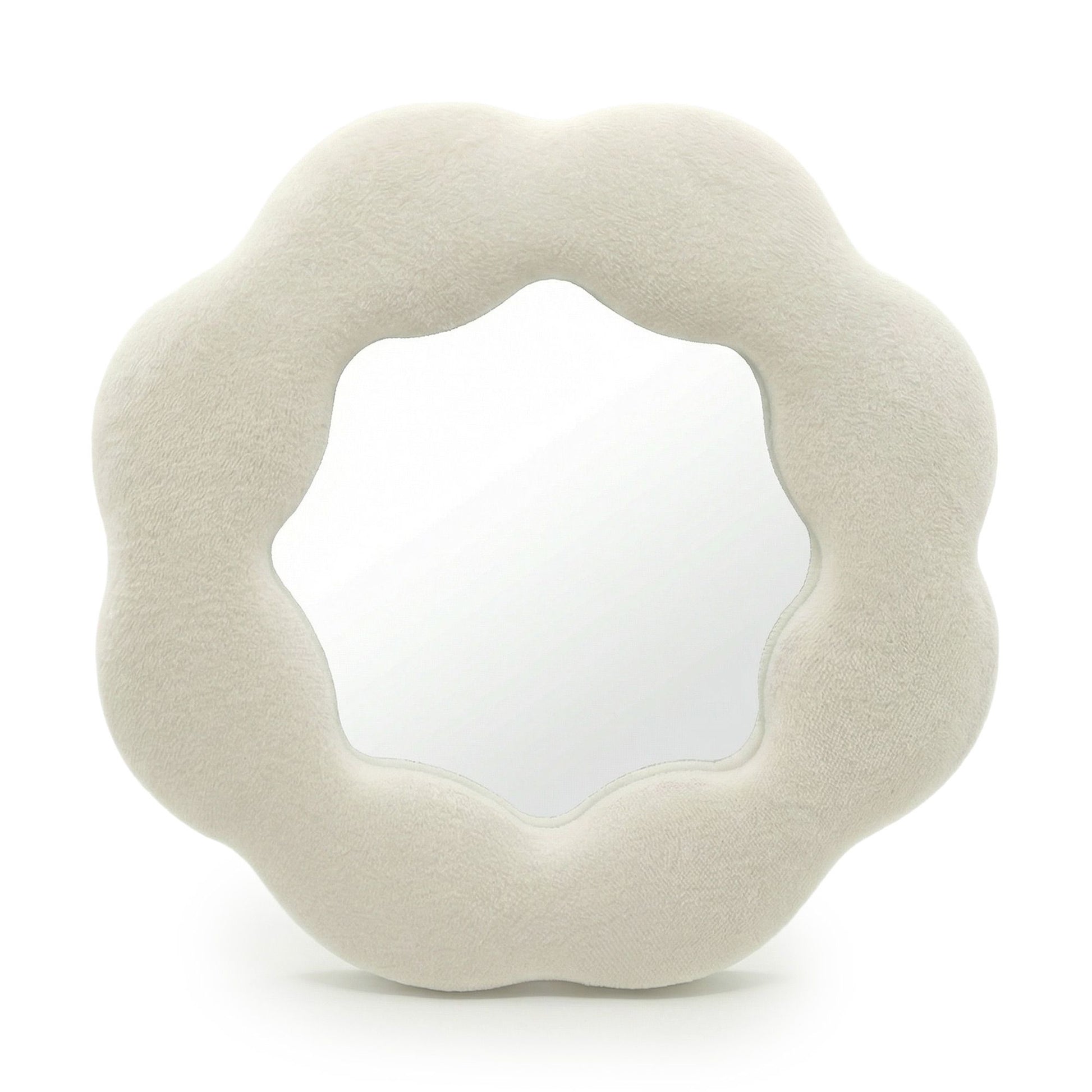 Soft Squiggly Mirror – Flower – Stone (25.4x25.4x2.3cm) - Image soft-squiggly-mirror--flower--stone-254x254x23cm-ssm-06