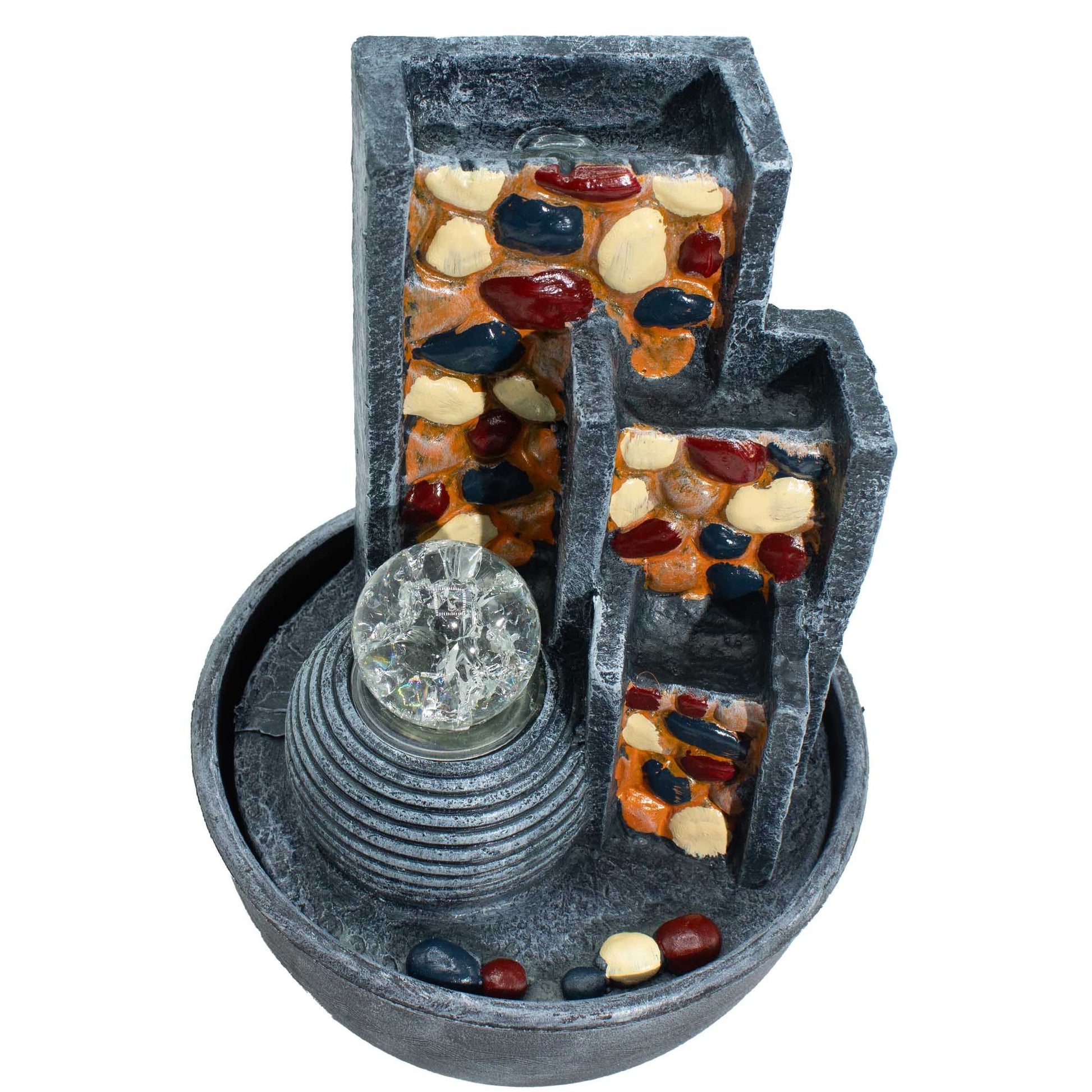 Pebble Wall Tabletop Water Feature with Crystal Ball (19x19x28cm) - Image pebble-wall-tabletop-water-feature-with-crystal-ball-19x19x28cm-waterf-23