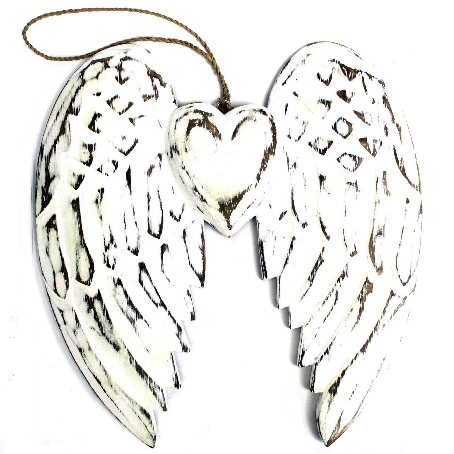 Hand Crafted Double Angel Wing & Heart - 24cm - Image hand-crafted-double-angel-wing--heart--24cm-awl-02