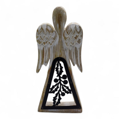 Mango Wood Angel - Whitewash with Iron Decor Cut Out - Image mango-wood-angel--whitewash-with-iron-decor-cut-out-wang-05