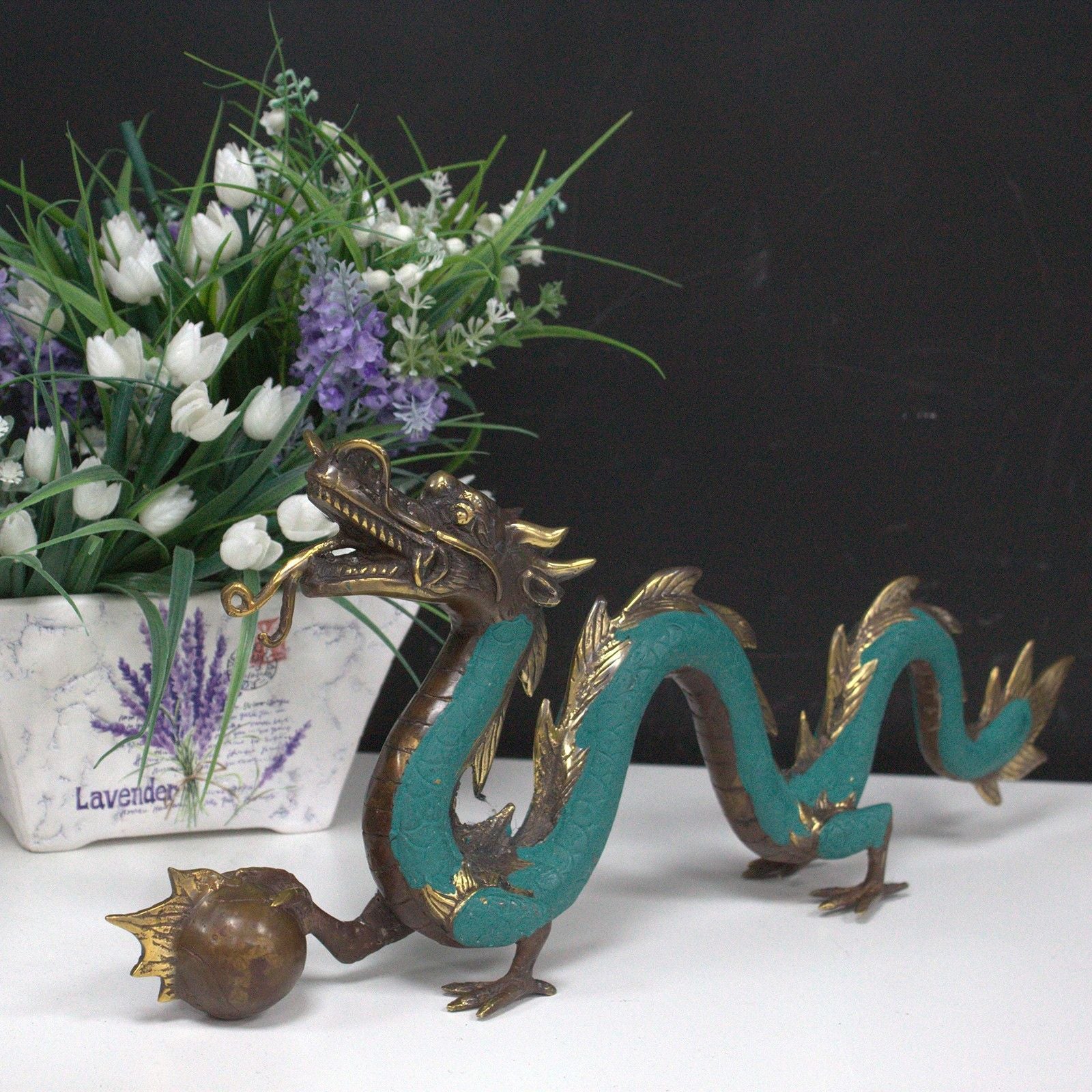 Fengshui - Small Dragon with Ball - 20cm - Image fengshui--small-dragon-with-ball--20cm-bff-07