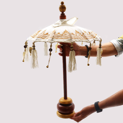 Bali Home Decor Parasol - Canvas - Gold Decor- 40cm - Image bali-home-decor-parasol--canvas--gold-decor-40cm-bpar-11