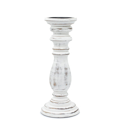 Classic Candle Stand - Whitewash - Medium - Image classic-candle-stand--whitewash--medium-mwcs-04