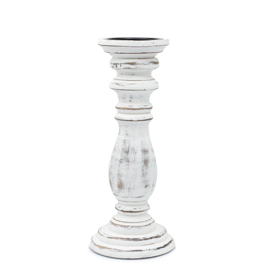 Classic Candle Stand - Whitewash - Medium - Image classic-candle-stand--whitewash--medium-mwcs-04