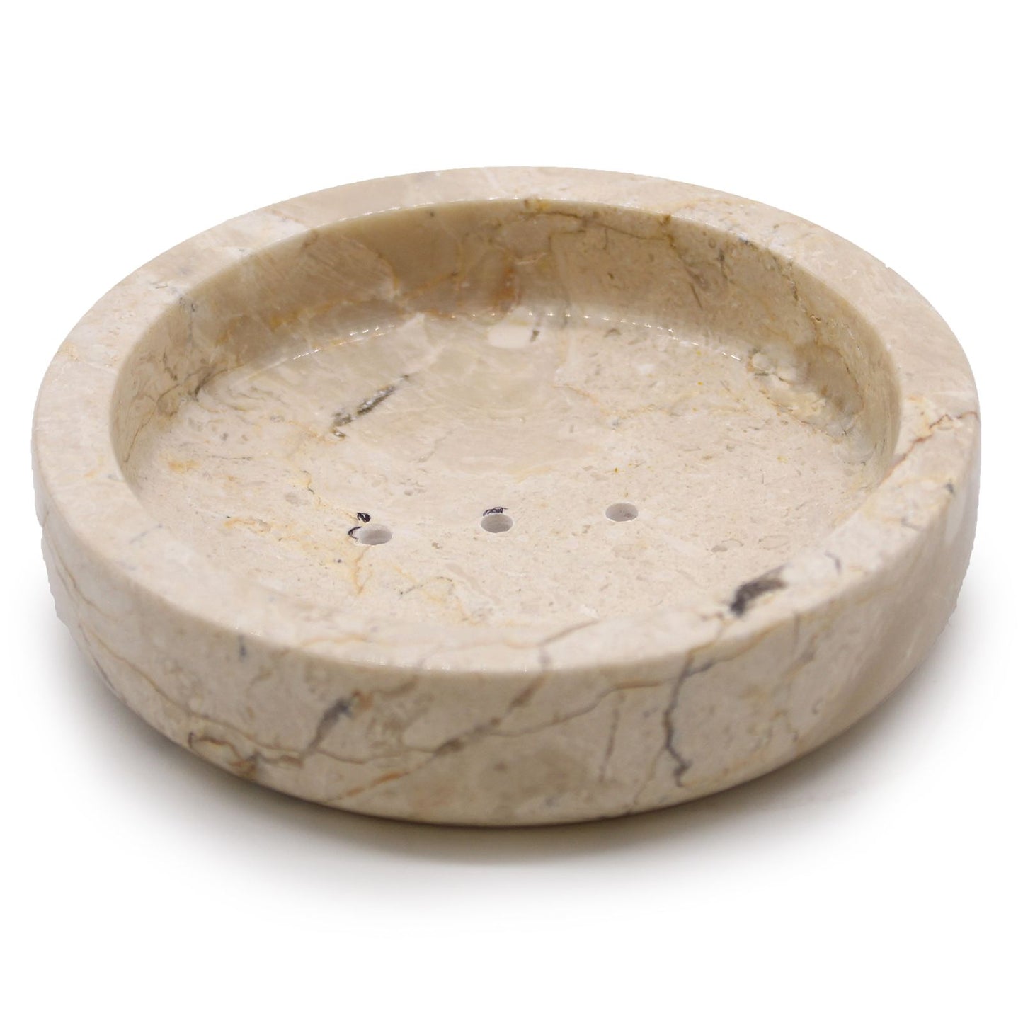 Round Honey Marble Flat Soap Dish - Image round-honey-marble-flat-soap-dish-ssd-06