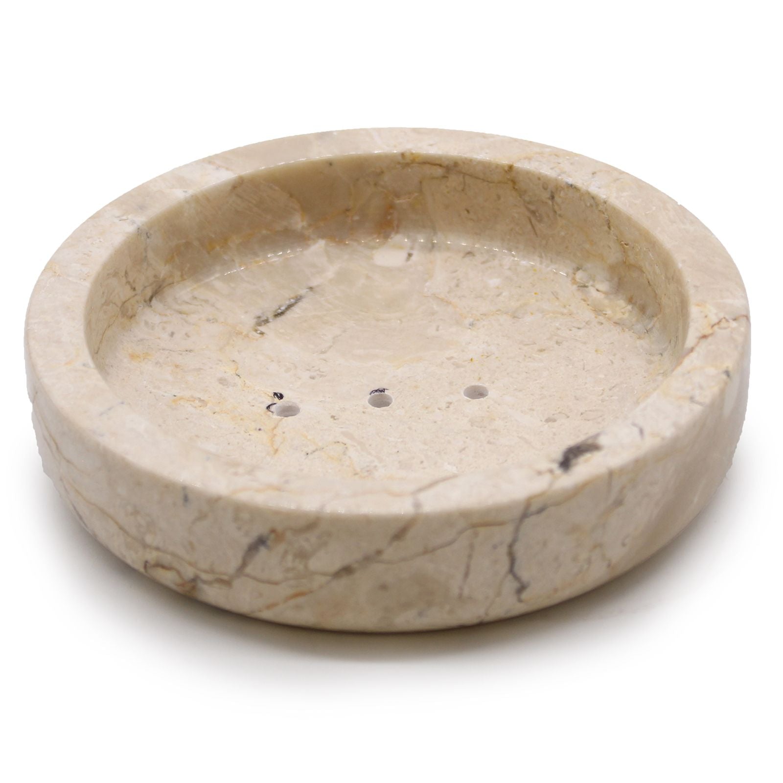 Round Honey Marble Flat Soap Dish - Image round-honey-marble-flat-soap-dish-ssd-06