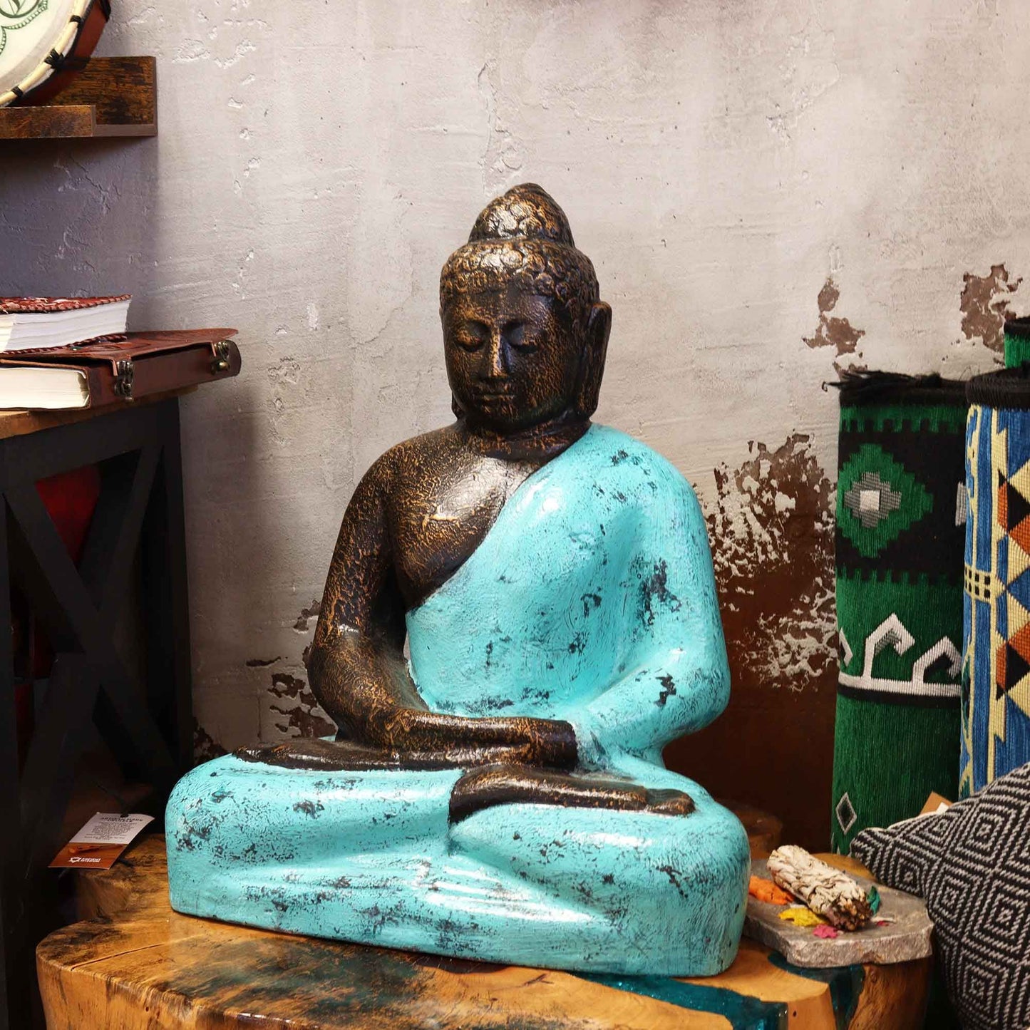Medium Buddha Classic Turquoise & Stone - 0.5m - Image medium-buddha-classic-turquoise--stone--05m-gas-11