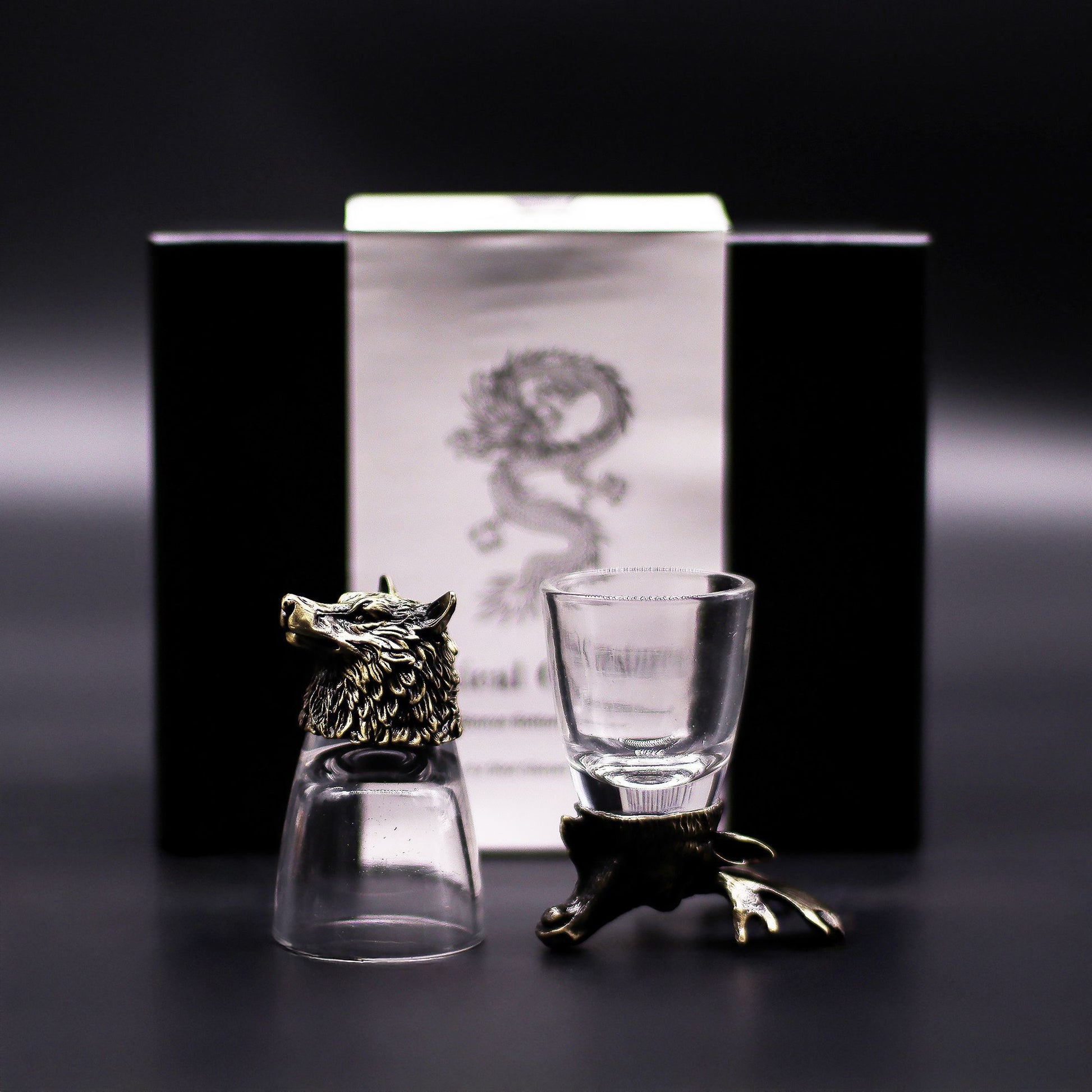 Gift Set of 6 Shot Glasses (50ml) - Wild Forest Creatures - Antique Bronze - Image gift-set-of-6-shot-glasses-50ml--wild-forest-creatures--antique-bronze-bbug-03