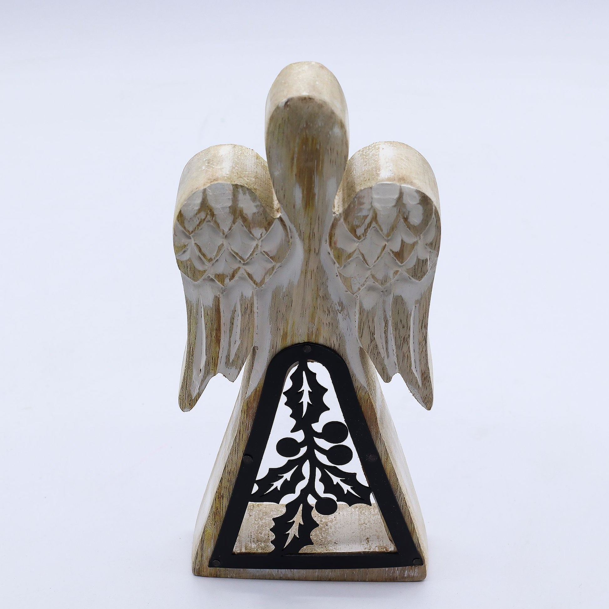 Mango Wood Angel - Whitewash with Iron Decor Cut Out - Image mango-wood-angel--whitewash-with-iron-decor-cut-out-wang-05