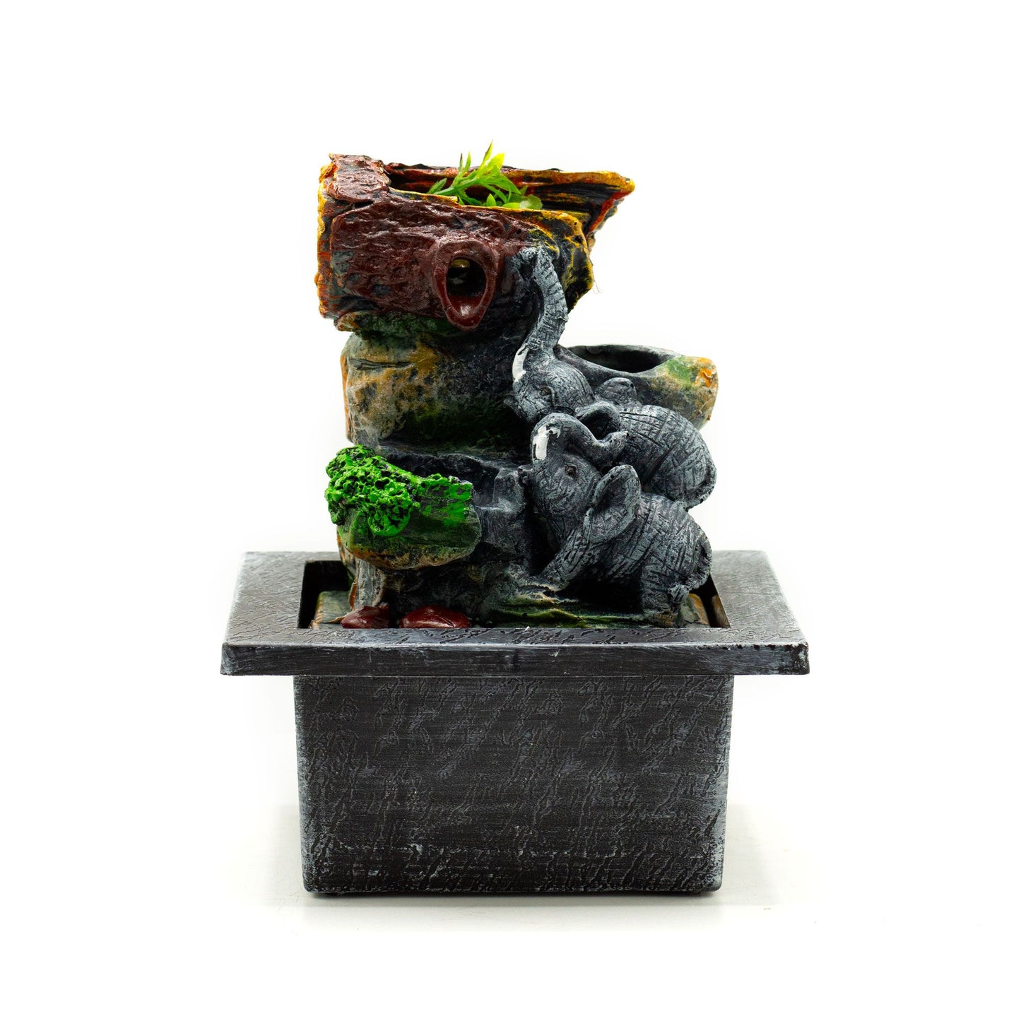Tabletop Water Feature - 20cm - Elephant in Love - Image tabletop-water-feature--20cm--elephant-in-love-waterf-08