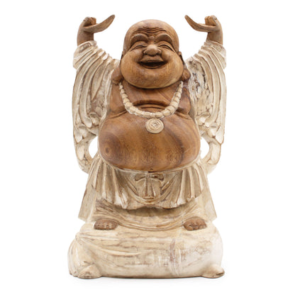 Happy Buddha Hands Up - Whitewash 40cm - Image happy-buddha-hands-up--whitewash-40cm-hcbs-16