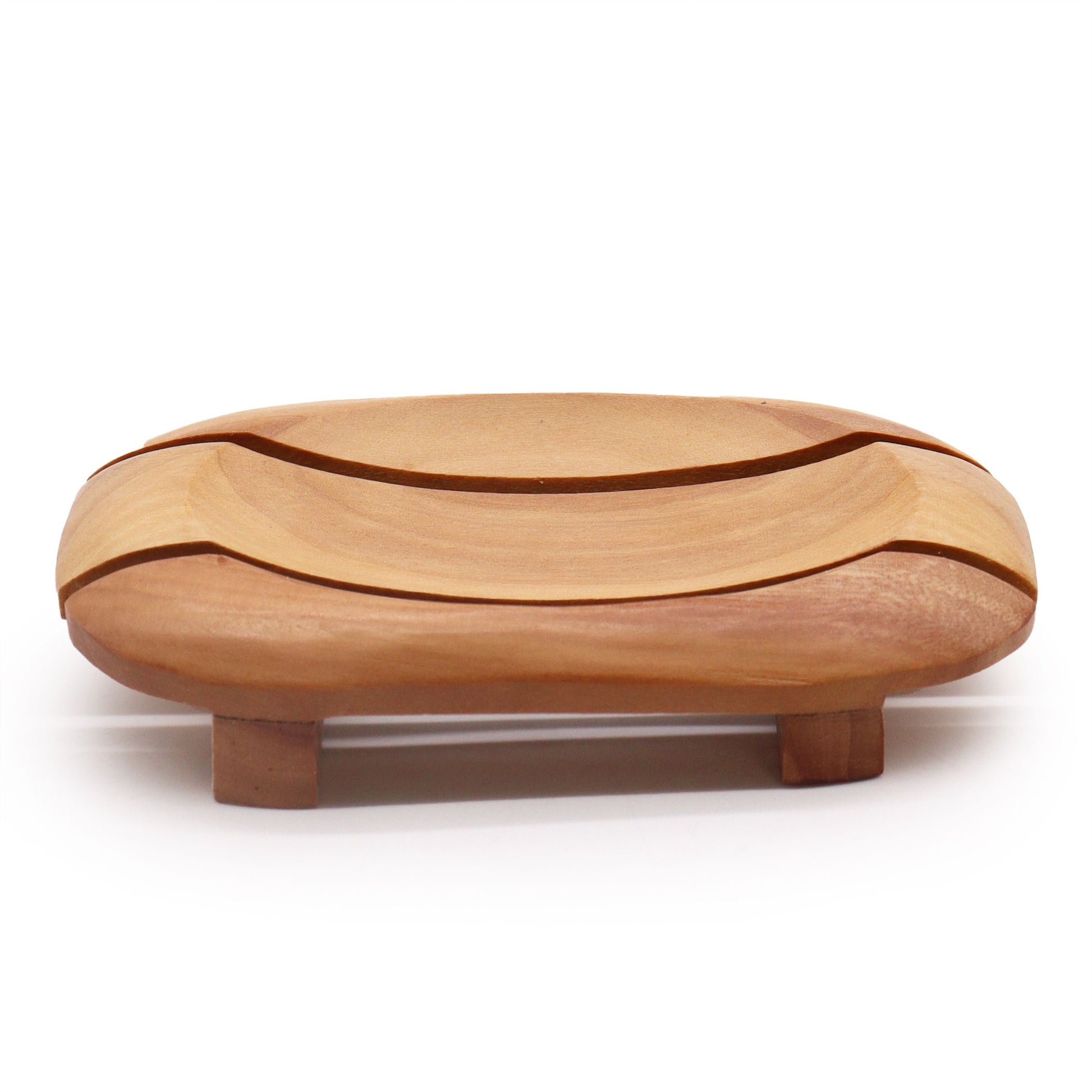 Classic Mahogany Soap Dish - Oval in Rectangle - Image classic-mahogany-soap-dish--oval-in-rectangle-msd-03