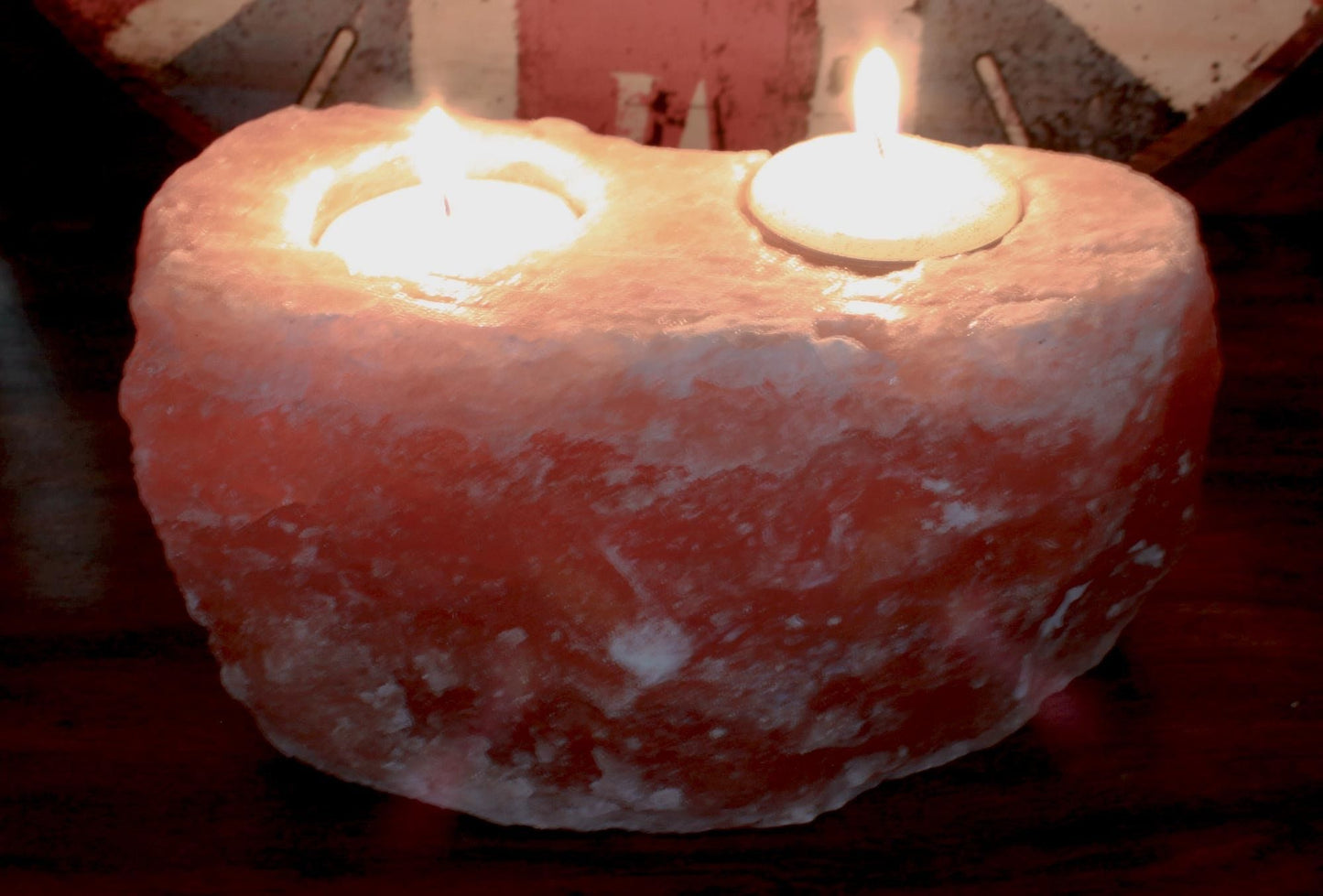 Natural Salt Candle Holder - 2 holes - Image natural-salt-candle-holder--2-holes-qsalt-44