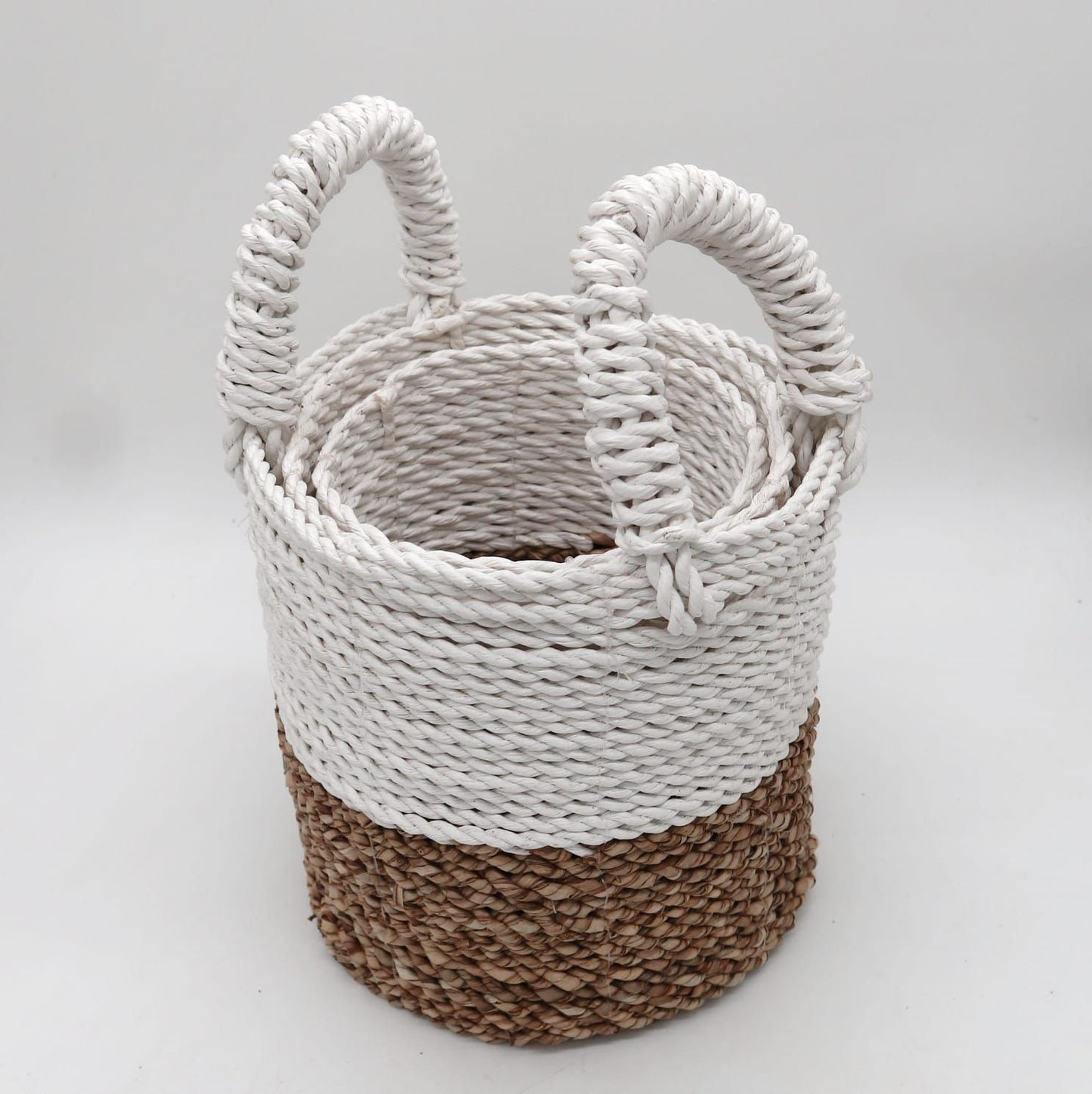 Seagrass Basket Set - Natural White - Image seagrass-basket-set--natural-white-sbs-01