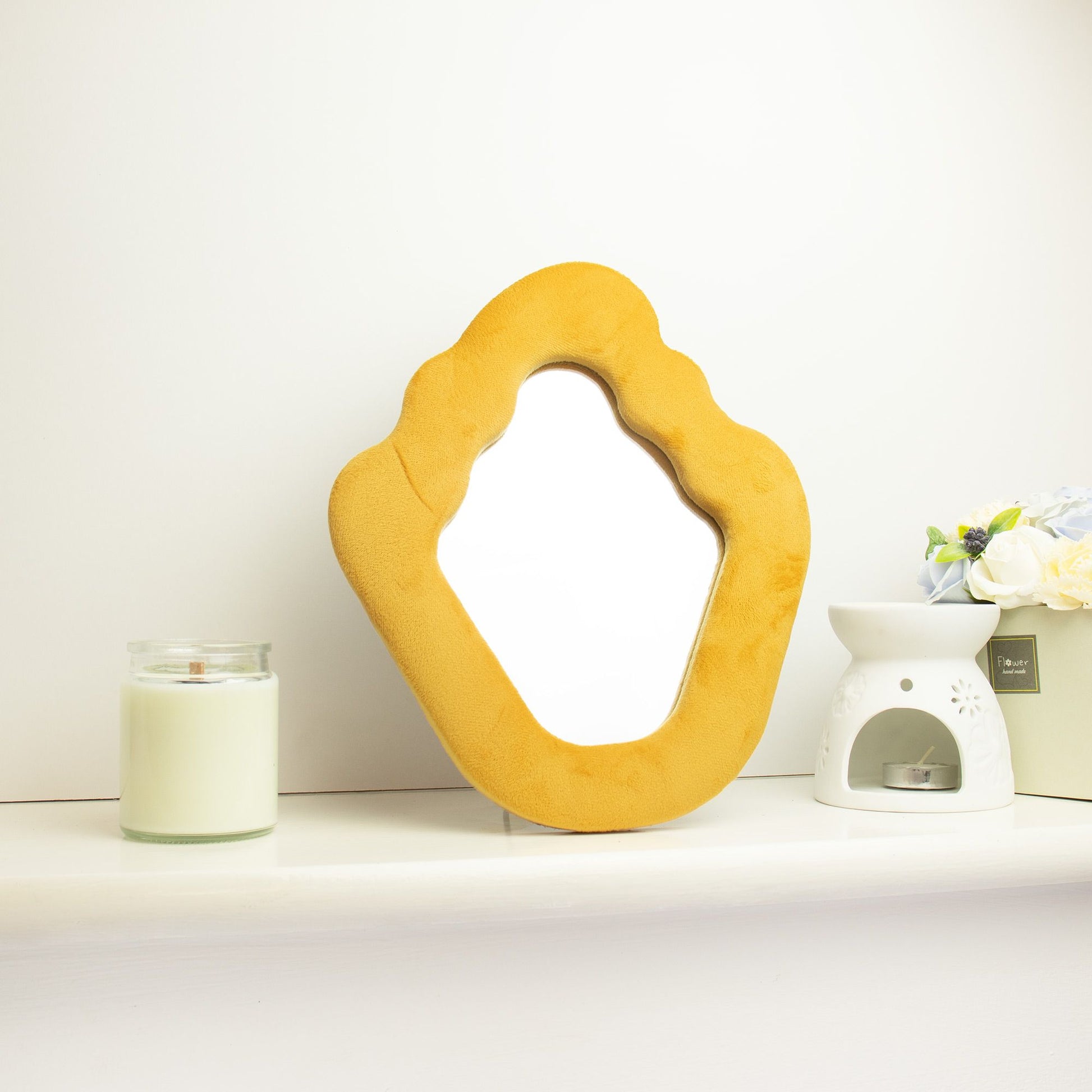 Soft Squiggly Mirror – Flame – Marigold (23x27.5x2.3cm) - Image soft-squiggly-mirror--flame--marigold-23x275x23cm-ssm-07