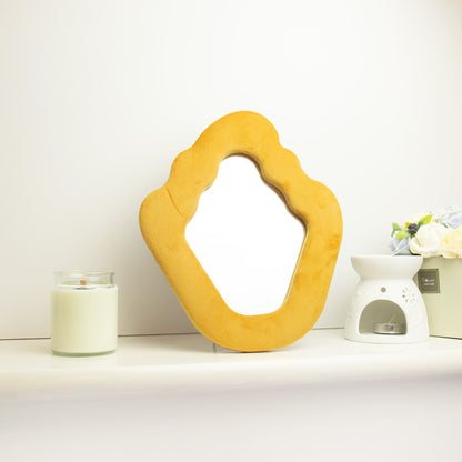 Soft Squiggly Mirror – Flame – Marigold (23x27.5x2.3cm) - Image soft-squiggly-mirror--flame--marigold-23x275x23cm-ssm-07