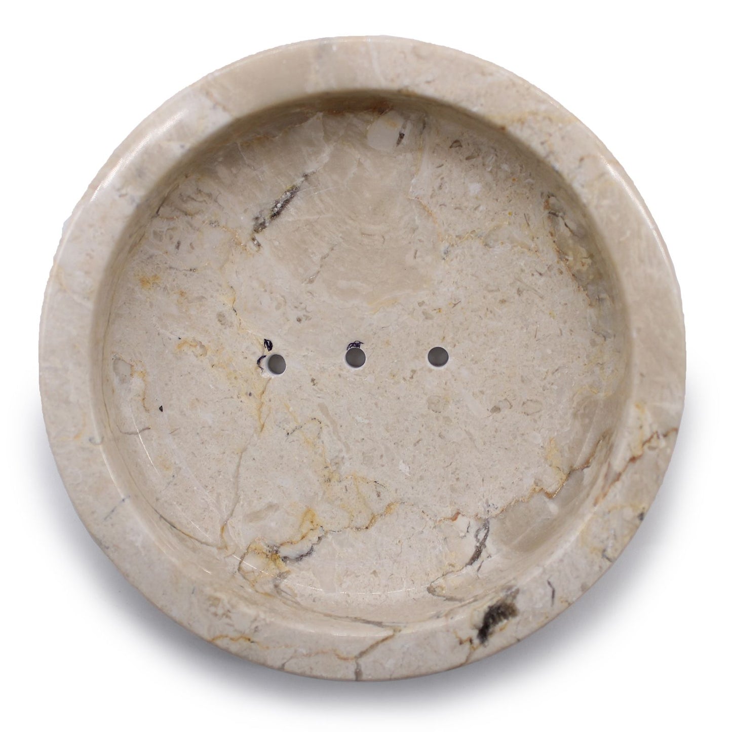 Round Honey Marble Flat Soap Dish - Image round-honey-marble-flat-soap-dish-ssd-06