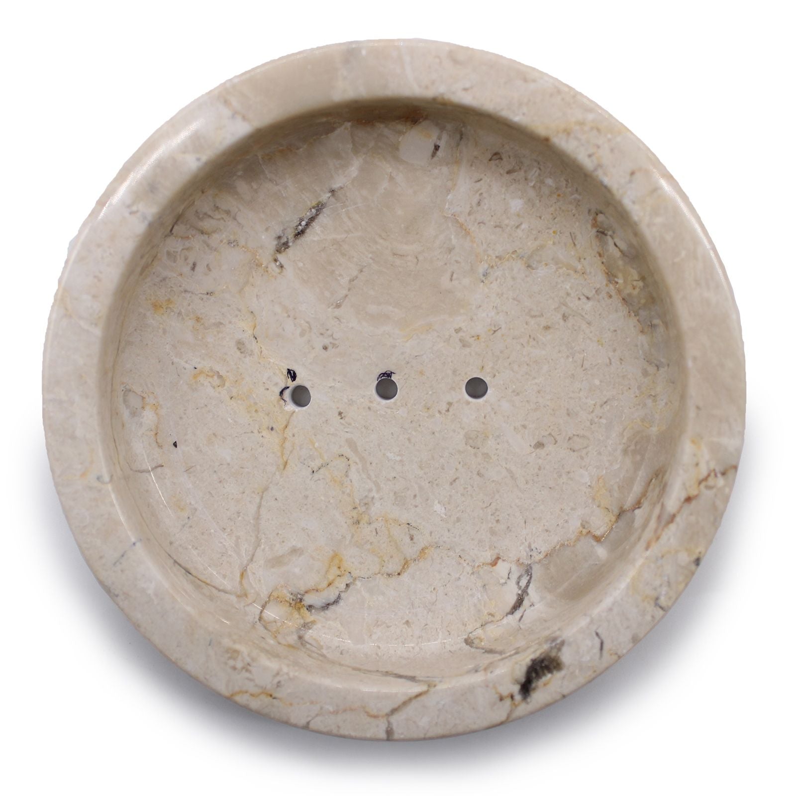 Round Honey Marble Flat Soap Dish - Image round-honey-marble-flat-soap-dish-ssd-06