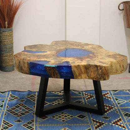 Tamarind and Resin Coffee Table - Sky Blue - Image tamarind-and-resin-coffee-table--sky-blue-rwa-02