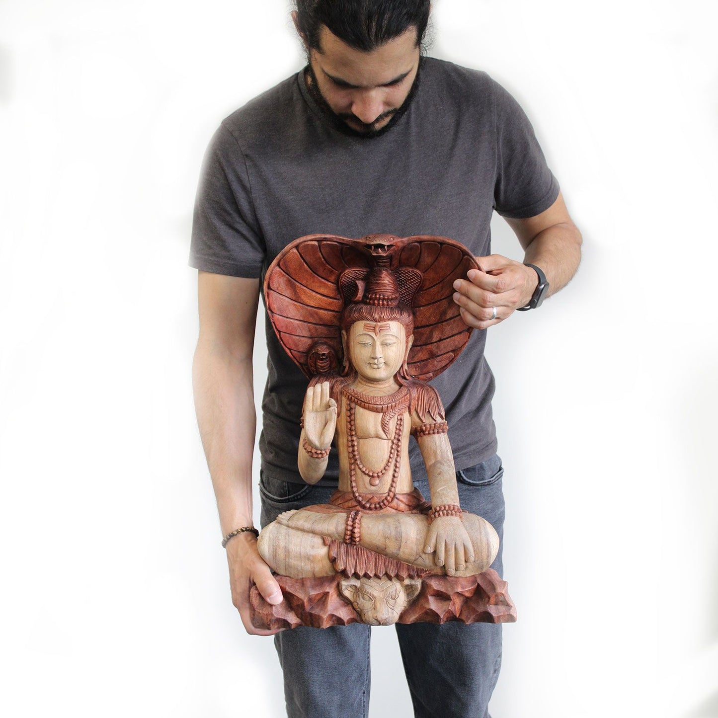 Shiva with Cobra - 50cm - Image shiva-with-cobra--50cm-hcbs-25