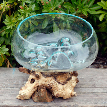 Molten Glass on Wood - Open Lrg Bowl - Image molten-glass-on-wood--open-lrg-bowl-mgw-06
