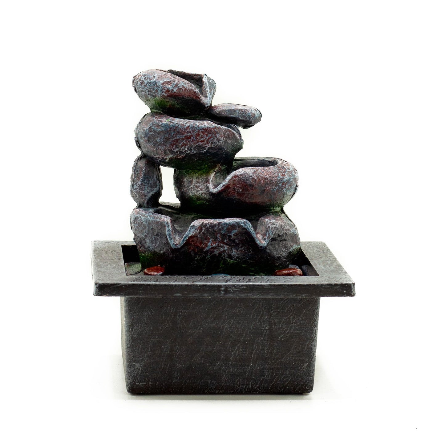 Tabletop Water Feature - 20cm - Cascading Pots - Image tabletop-water-feature--20cm--cascading-pots-waterf-09