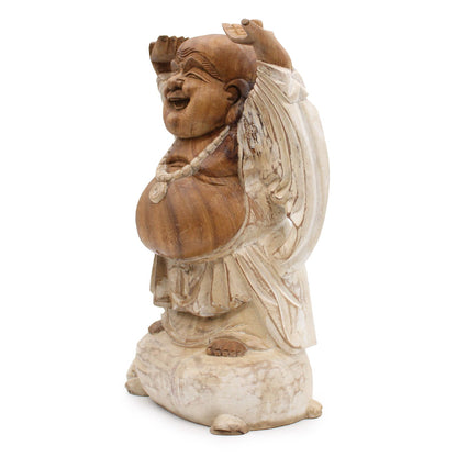 Happy Buddha Hands Up - Whitewash 40cm - Image happy-buddha-hands-up--whitewash-40cm-hcbs-16
