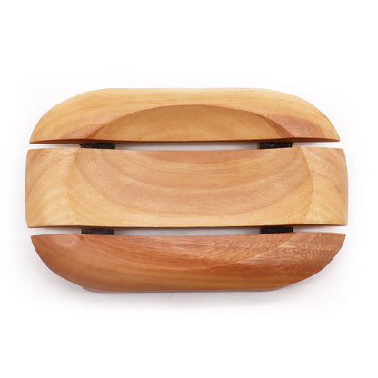 Classic Mahogany Soap Dish - Oval in Rectangle - Image classic-mahogany-soap-dish--oval-in-rectangle-msd-03