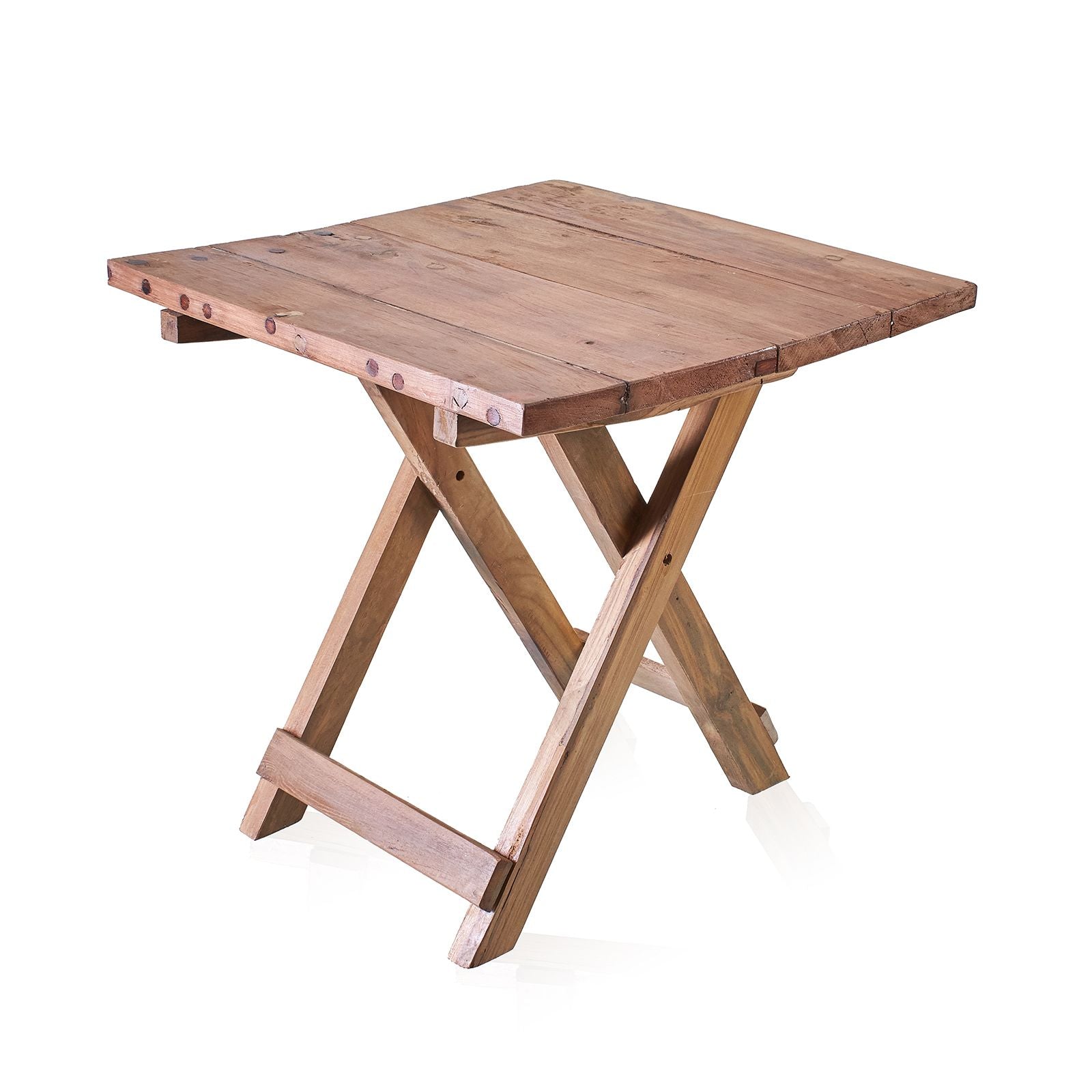 Square Folding Coffee Table - 50cm - Recycled Wood - Image square-folding-coffee-table--50cm--recycled-wood-acshop-10