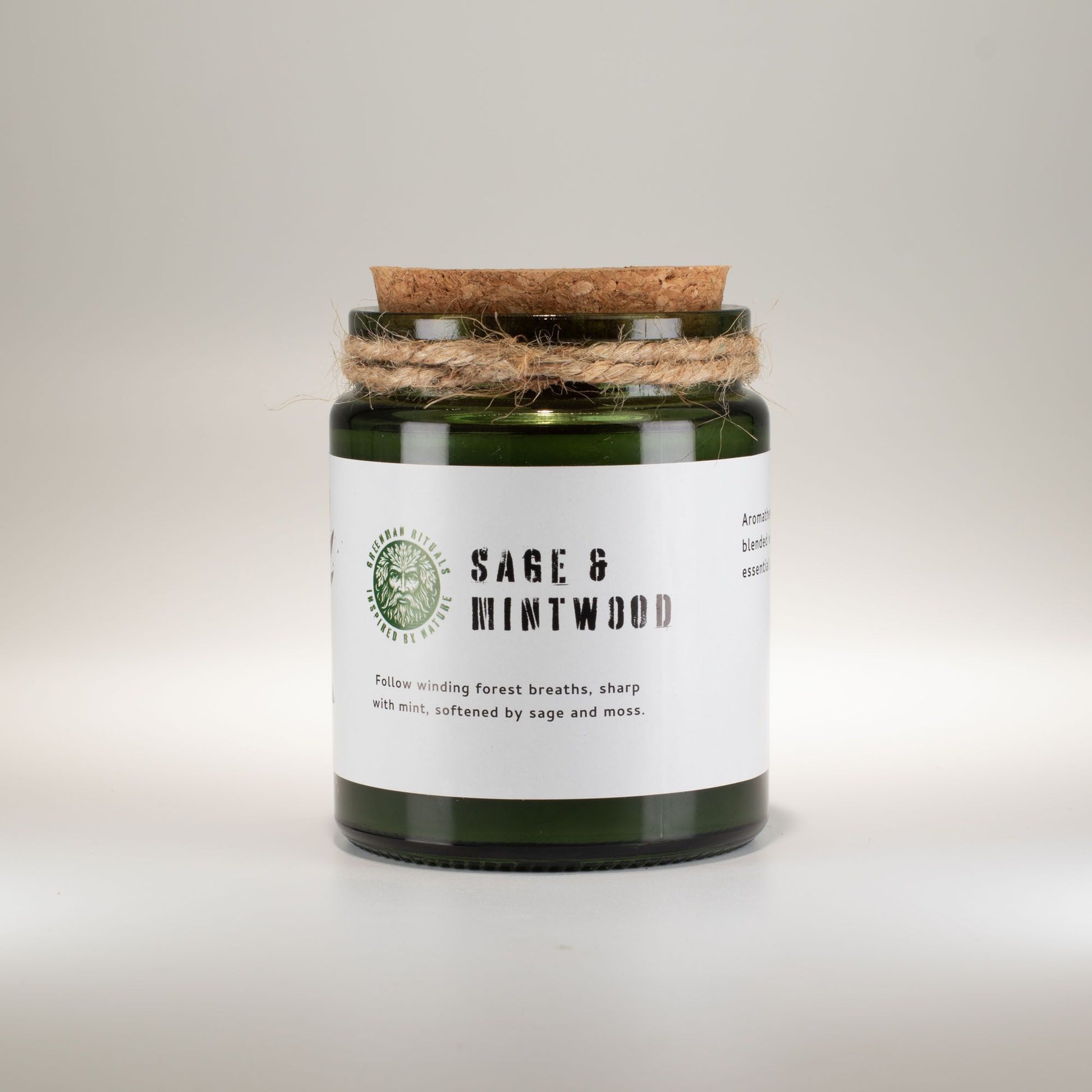 Greenman Woodwick Soy Candle - Sage & Mintwood - Image greenman-woodwick-soy-candle--sage--mintwood-wsoyc-12