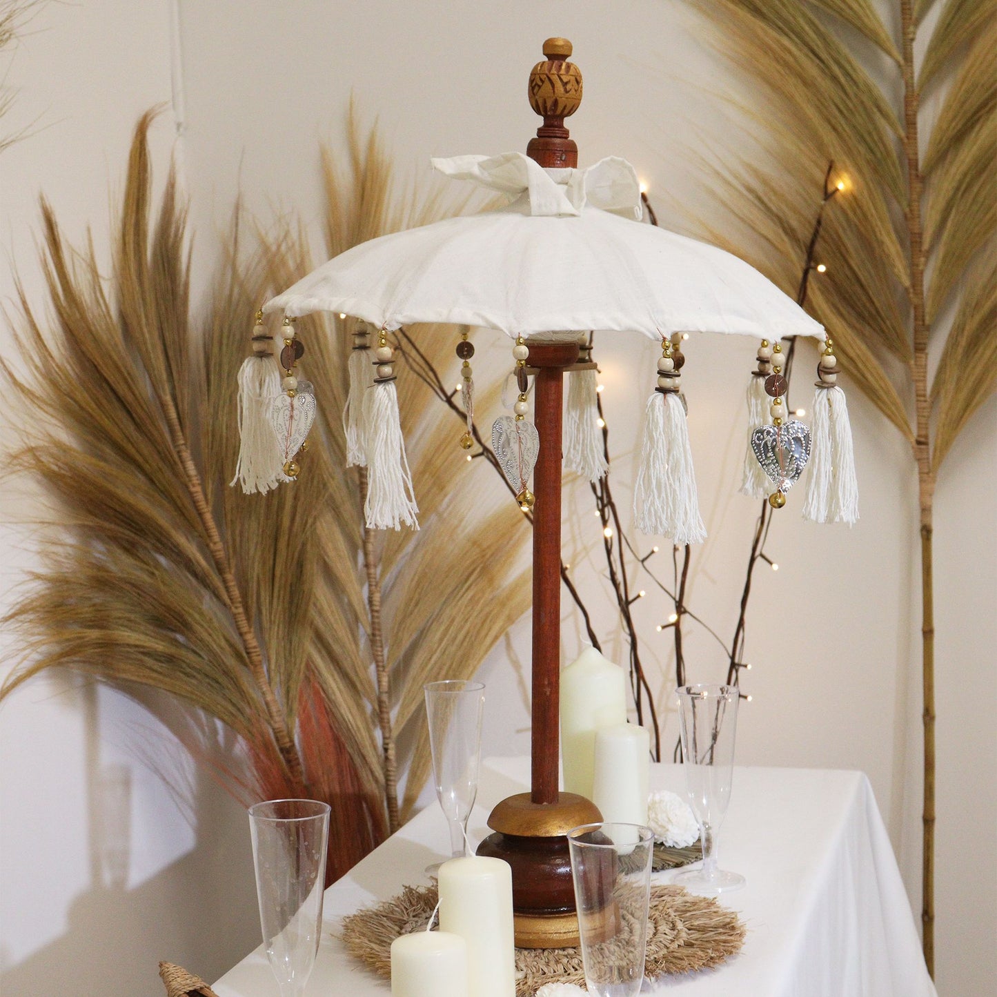 Bali Home Decor Parasol - Canvas - Natural- 40cm - Image bali-home-decor-parasol--canvas--natural-40cm-bpar-08
