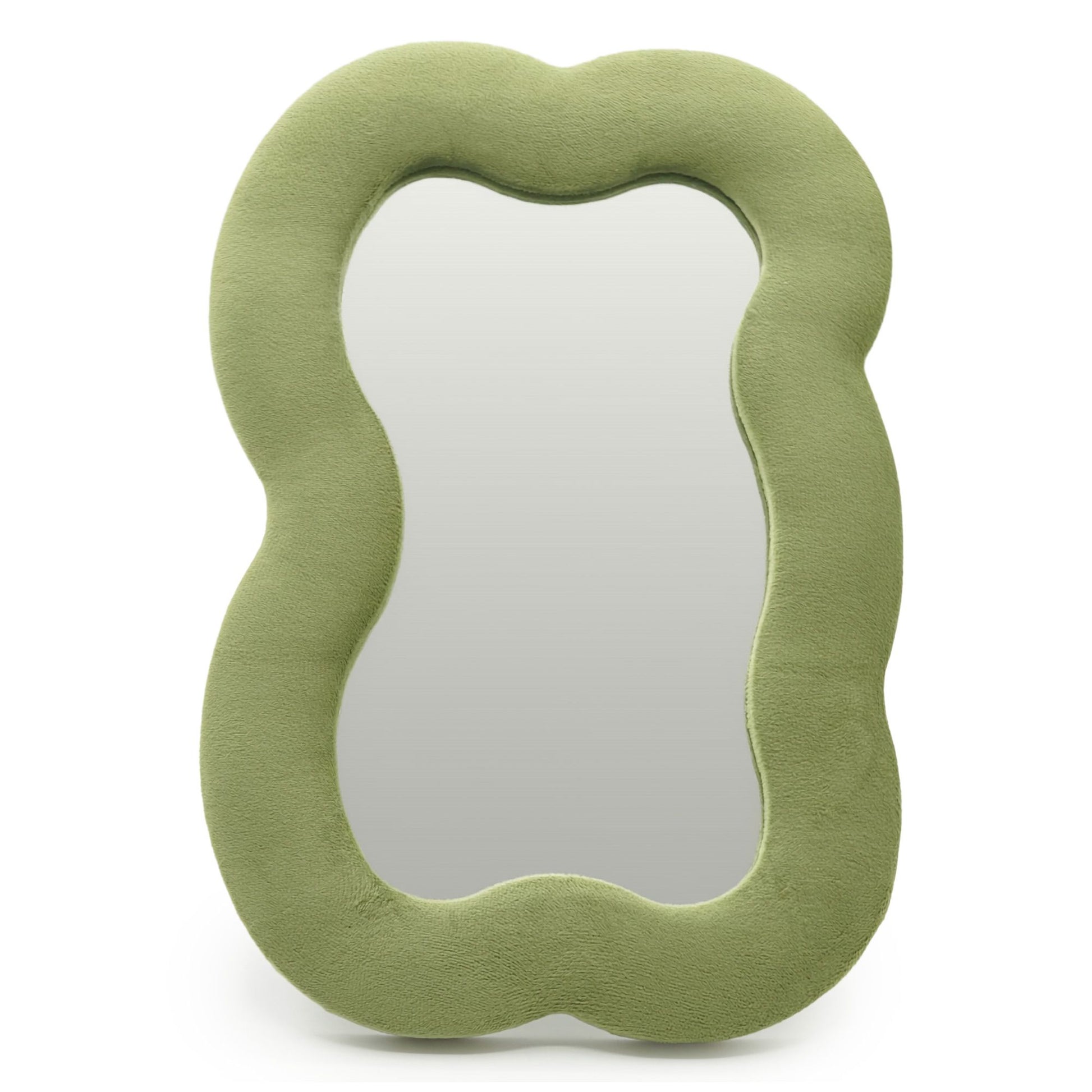 Soft Squiggly Mirror - Large Cloud - Moss Green (33.4x23.5x2.3cm) - Image soft-squiggly-mirror--large-cloud--moss-green-334x235x23cm-ssm-08