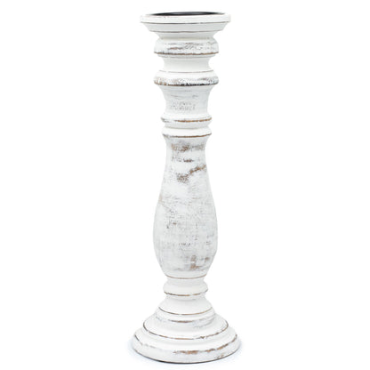 Classic Candle Stand - Whitewash - Large - Image classic-candle-stand--whitewash--large-mwcs-05