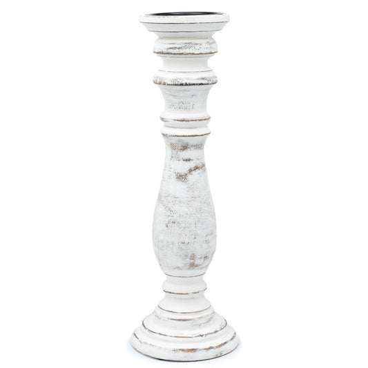 Classic Candle Stand - Whitewash - Large - Image classic-candle-stand--whitewash--large-mwcs-05