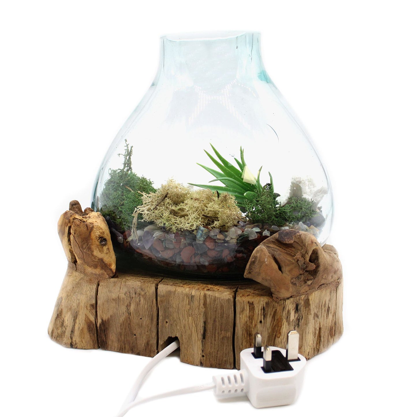 Molten Glass Large Fish Tank 3.7 litre (with light cavity)- 30cm - Image molten-glass-large-fish-tank-37-litre-with-light-cavity-30cm-mgw-12