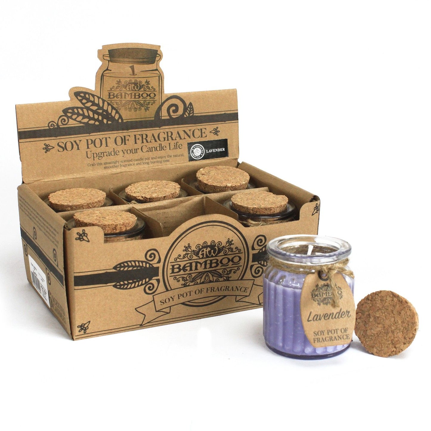 Lavender Soy Pot of Fragrance Candles - Image lavender-soy-pot-of-fragrance-candles-soyp-01