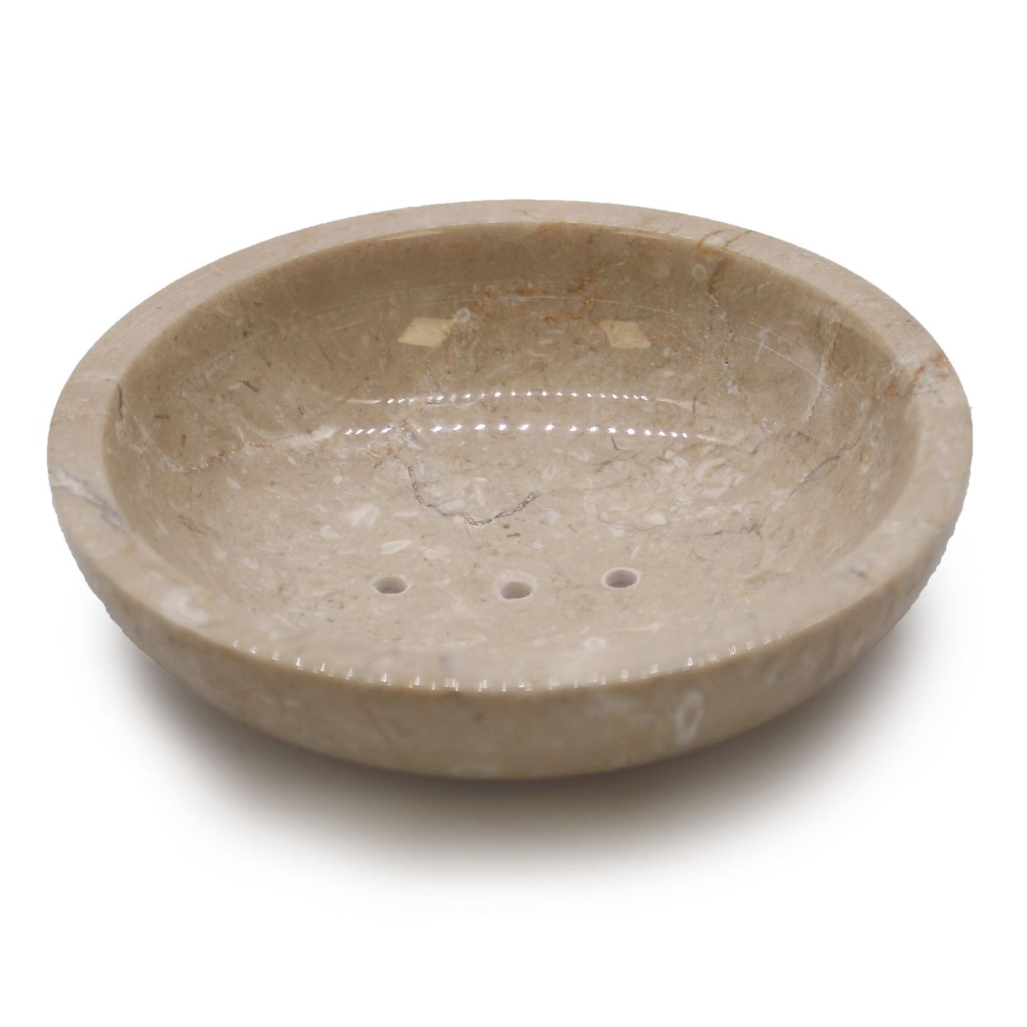 Round Honey Marble Rounded Soap Dish - Image round-honey-marble-rounded-soap-dish-ssd-07