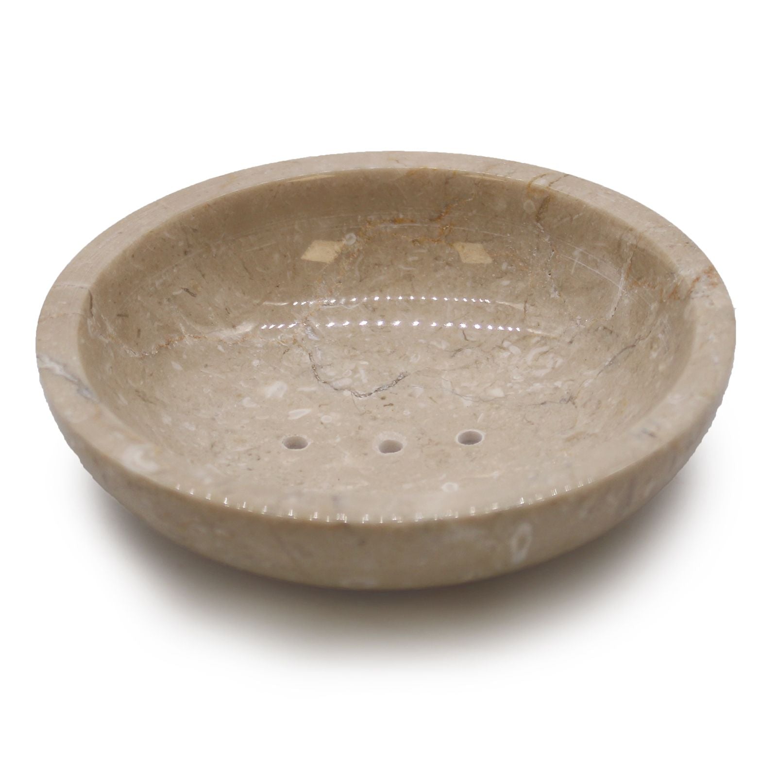 Round Honey Marble Rounded Soap Dish - Image round-honey-marble-rounded-soap-dish-ssd-07
