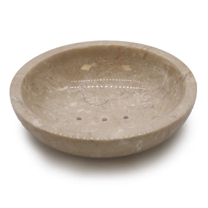 Round Honey Marble Rounded Soap Dish - Image round-honey-marble-rounded-soap-dish-ssd-07