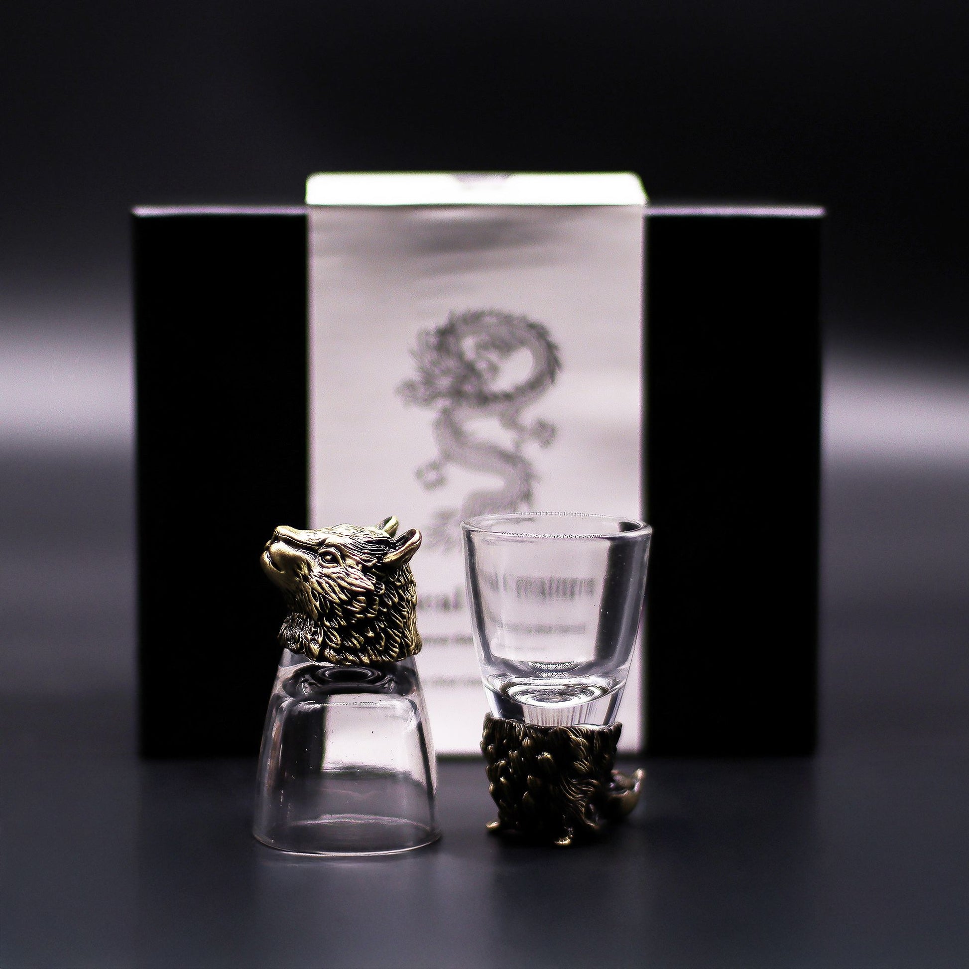 Gift Set of 6 Shot Glasses (50ml) - Wild Forest Creatures - Antique Bronze - Image gift-set-of-6-shot-glasses-50ml--wild-forest-creatures--antique-bronze-bbug-03