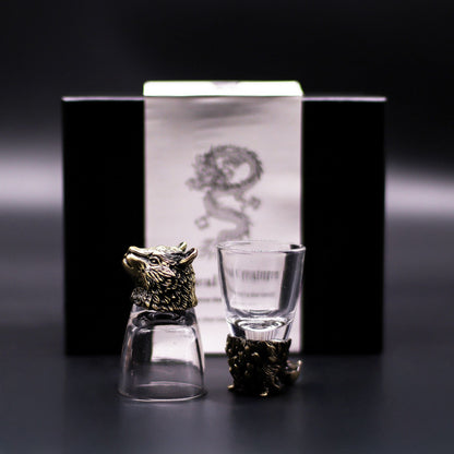 Gift Set of 6 Shot Glasses (50ml) - Wild Forest Creatures - Antique Bronze - Image gift-set-of-6-shot-glasses-50ml--wild-forest-creatures--antique-bronze-bbug-03