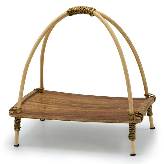 Coconut Leaf Tea Stand - Natural - Image coconut-leaf-tea-stand--natural-clfb-05