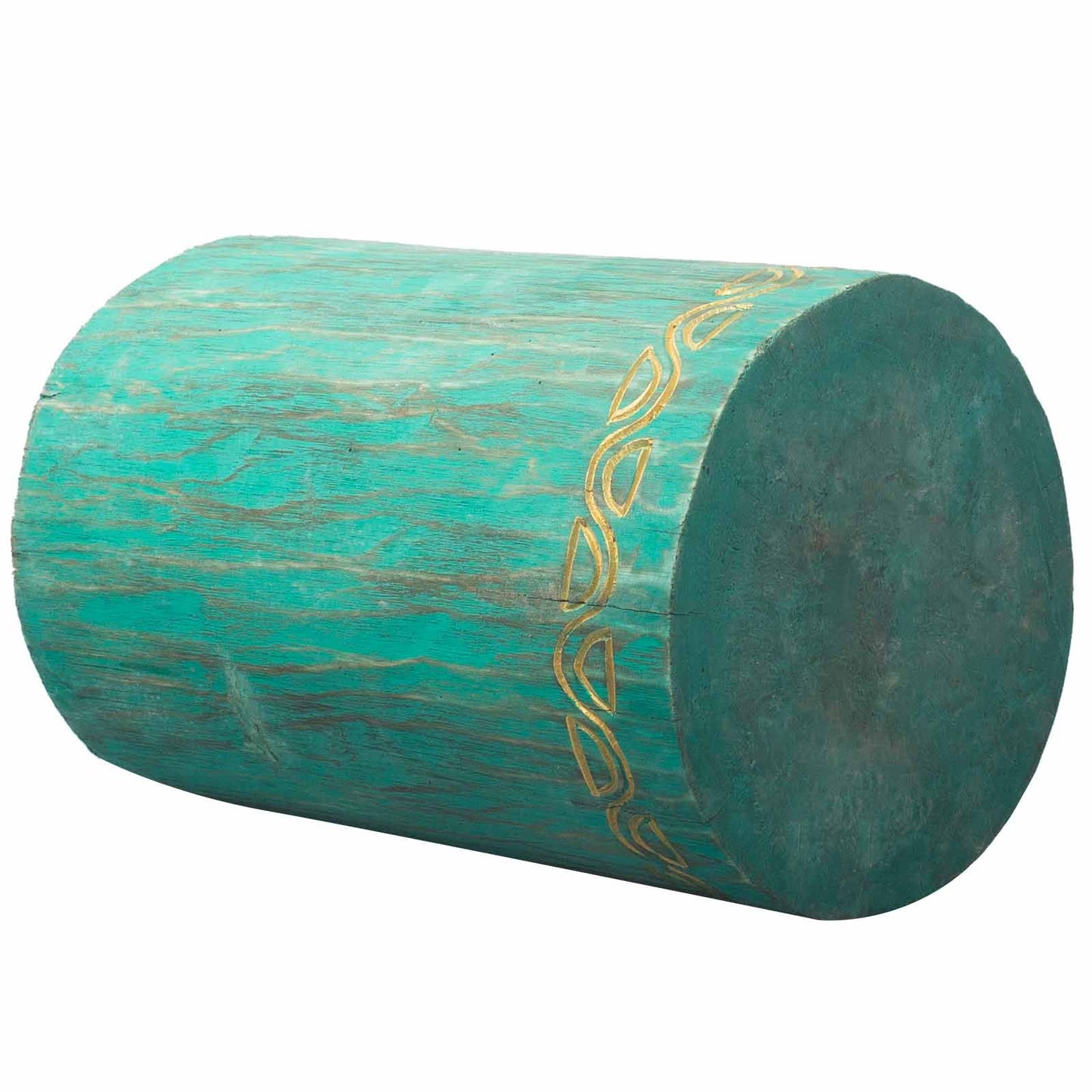 Tribal Stool / Table -  Albasia - Turquoise - Image tribal-stool--table---albasia--turquoise-tts-06