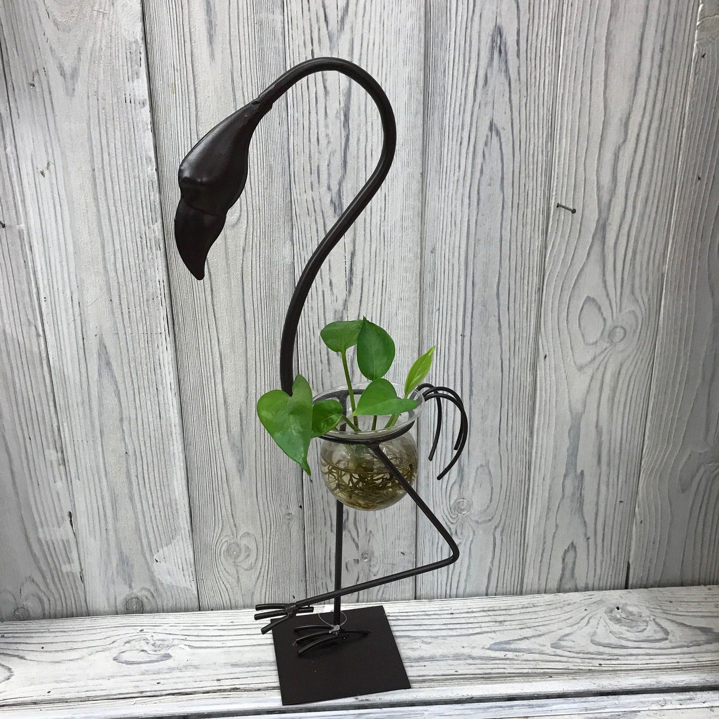Hydroponic Home Décor - Tall Flamingo One Pot Stand - Image hydroponic-home-dcor--tall-flamingo-one-pot-stand-hhd-05