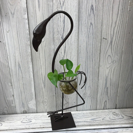 Hydroponic Home Décor - Tall Flamingo One Pot Stand - Image hydroponic-home-dcor--tall-flamingo-one-pot-stand-hhd-05
