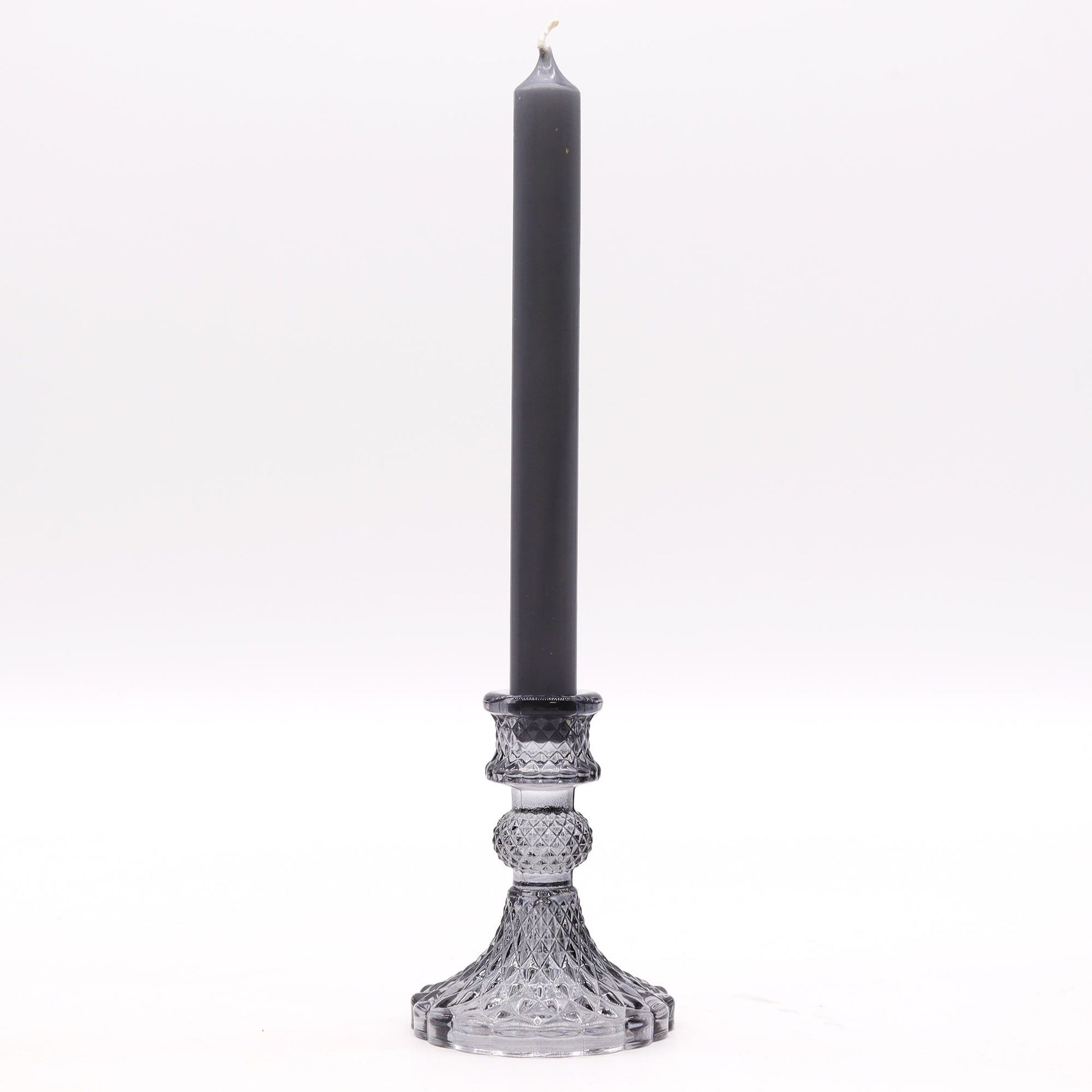 Vintage Dinner Candle Holder - Midnight Grey - Image vintage-dinner-candle-holder--midnight-grey-gchd-03