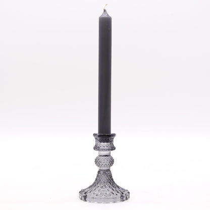 Vintage Dinner Candle Holder - Midnight Grey - Image vintage-dinner-candle-holder--midnight-grey-gchd-03