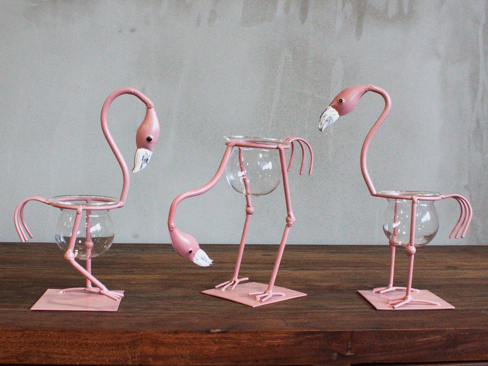 Hydroponic Home Décor - Pink Metal Flamingo Des 1 - Image hydroponic-home-dcor--pink-metal-flamingo-des-1-hhd-13